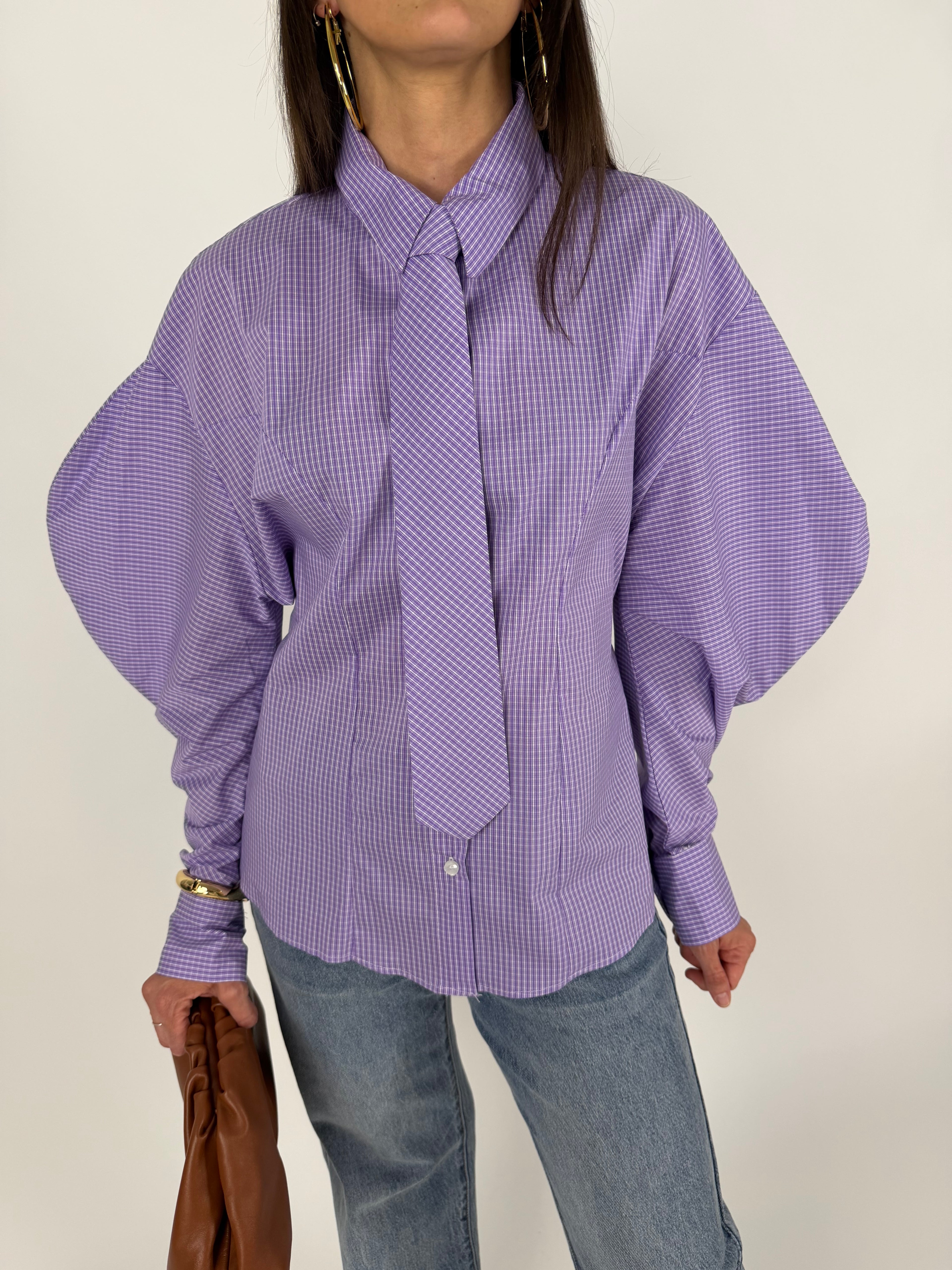 CAMICIA TYE VIOLET