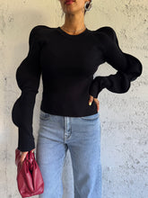 Carica l&#39;immagine nel visualizzatore di Gallery, MAGLIA WAVY NERA
