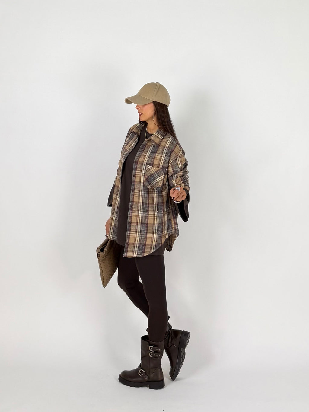 CAMICIA CHECK STRASS