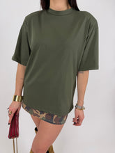 Carica l'immagine nel visualizzatore di Gallery, T-SHIRT LOOSE SHOL VERDE MIL
