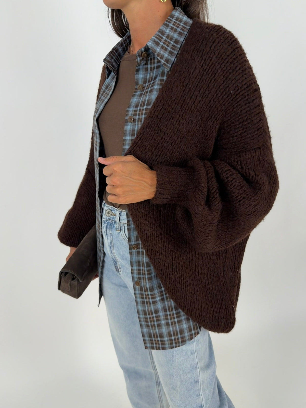 MAXI CARDIGAN CACAO
