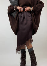 Carica l'immagine nel visualizzatore di Gallery, GONNA MIDI LACE CHOCO
