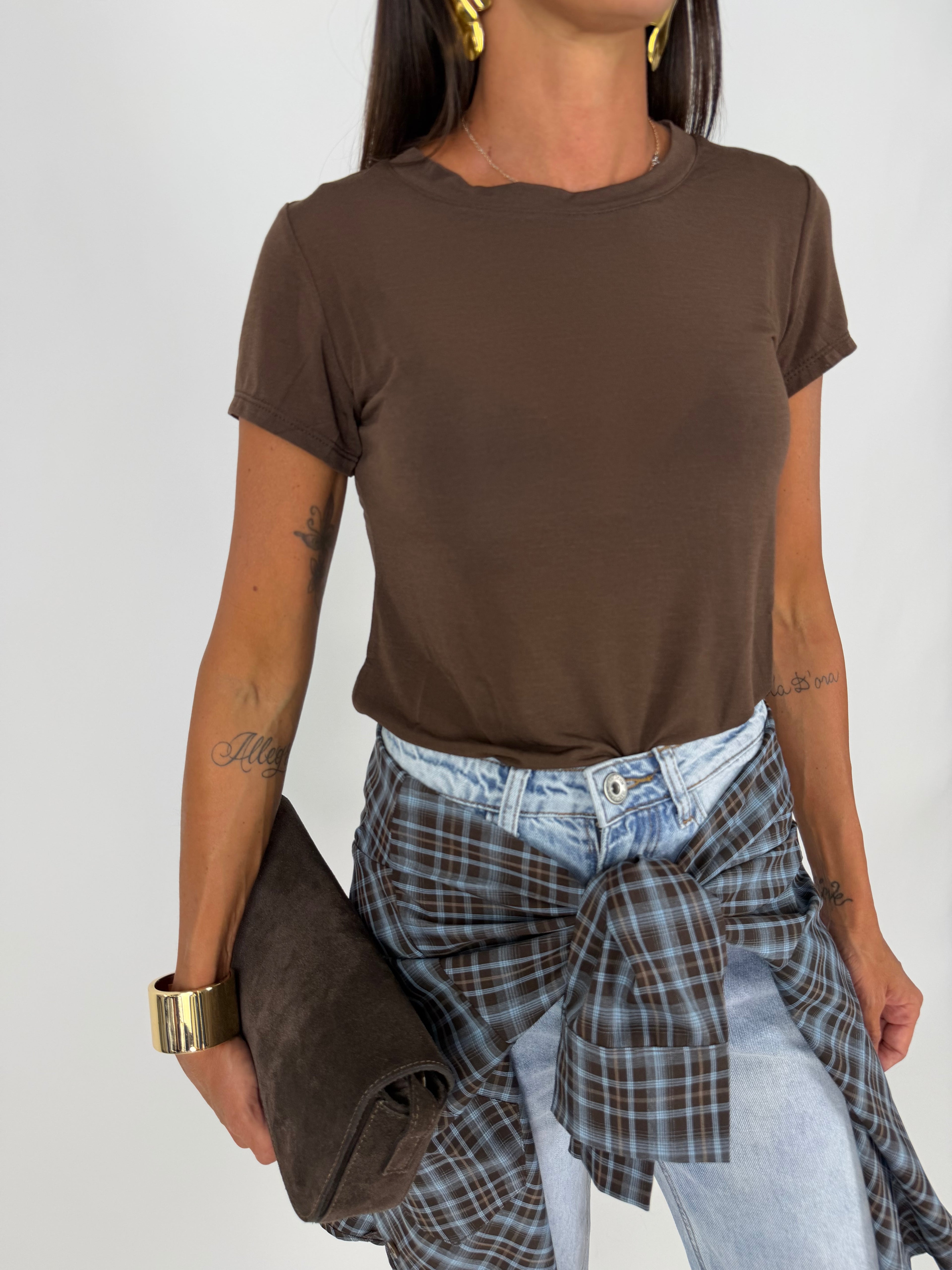 T-SHIRT VEIL CHOCO