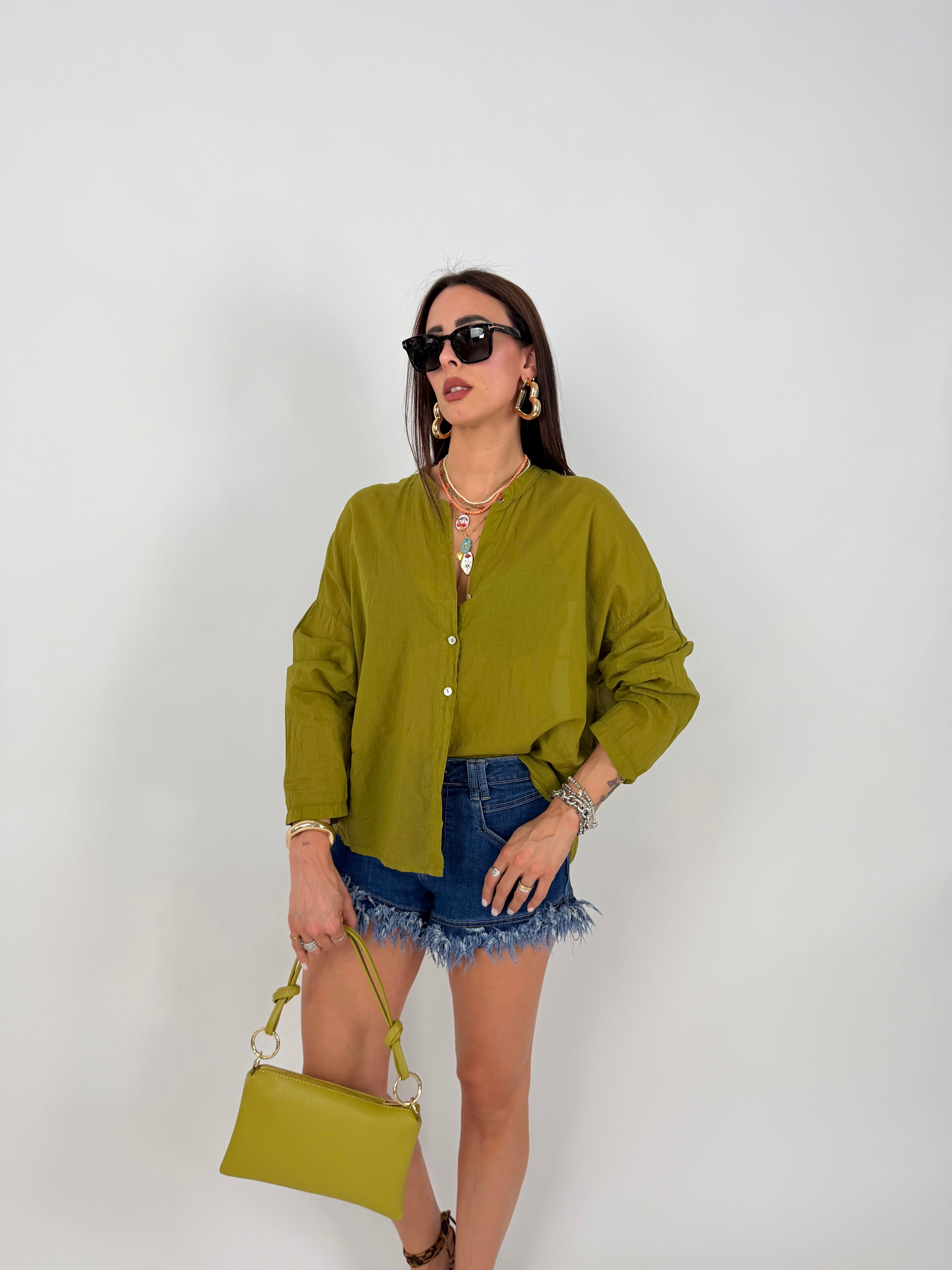 VEIL SHIRT OLIVA