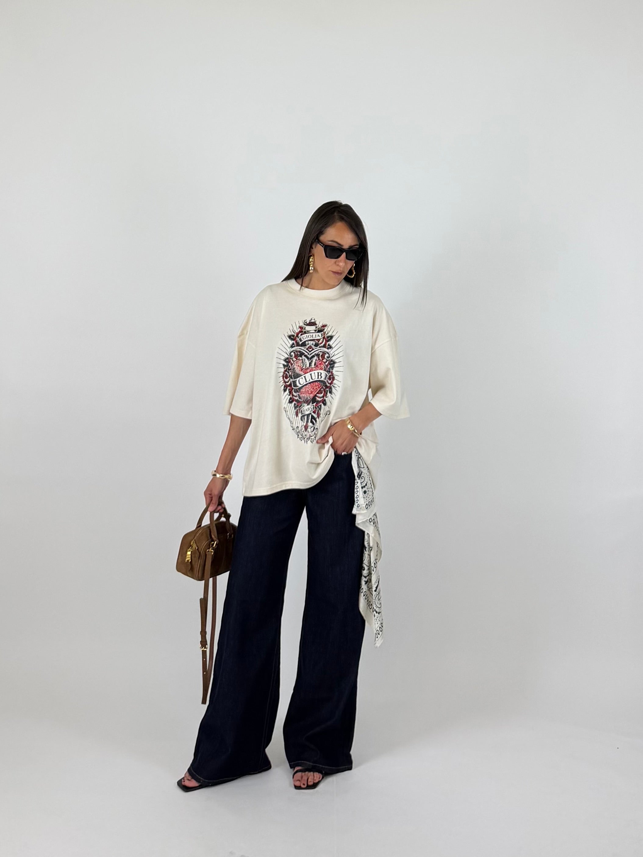 GIOLÍA CLUB T-SHIRT CREAM
