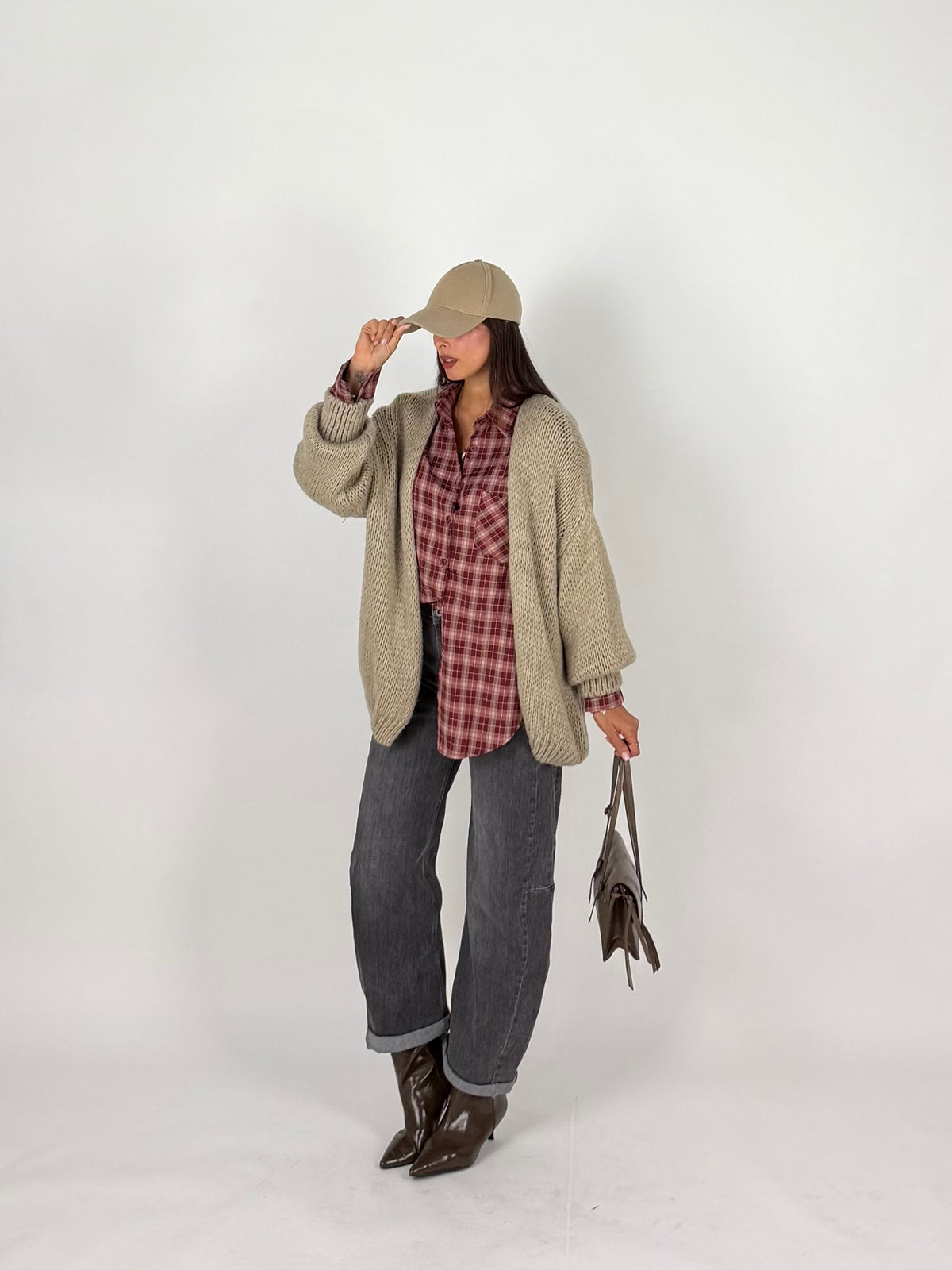 MAXI CARDIGAN CORDA