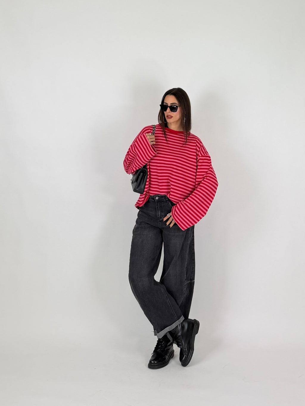 MAGLIA STRIPES PINK