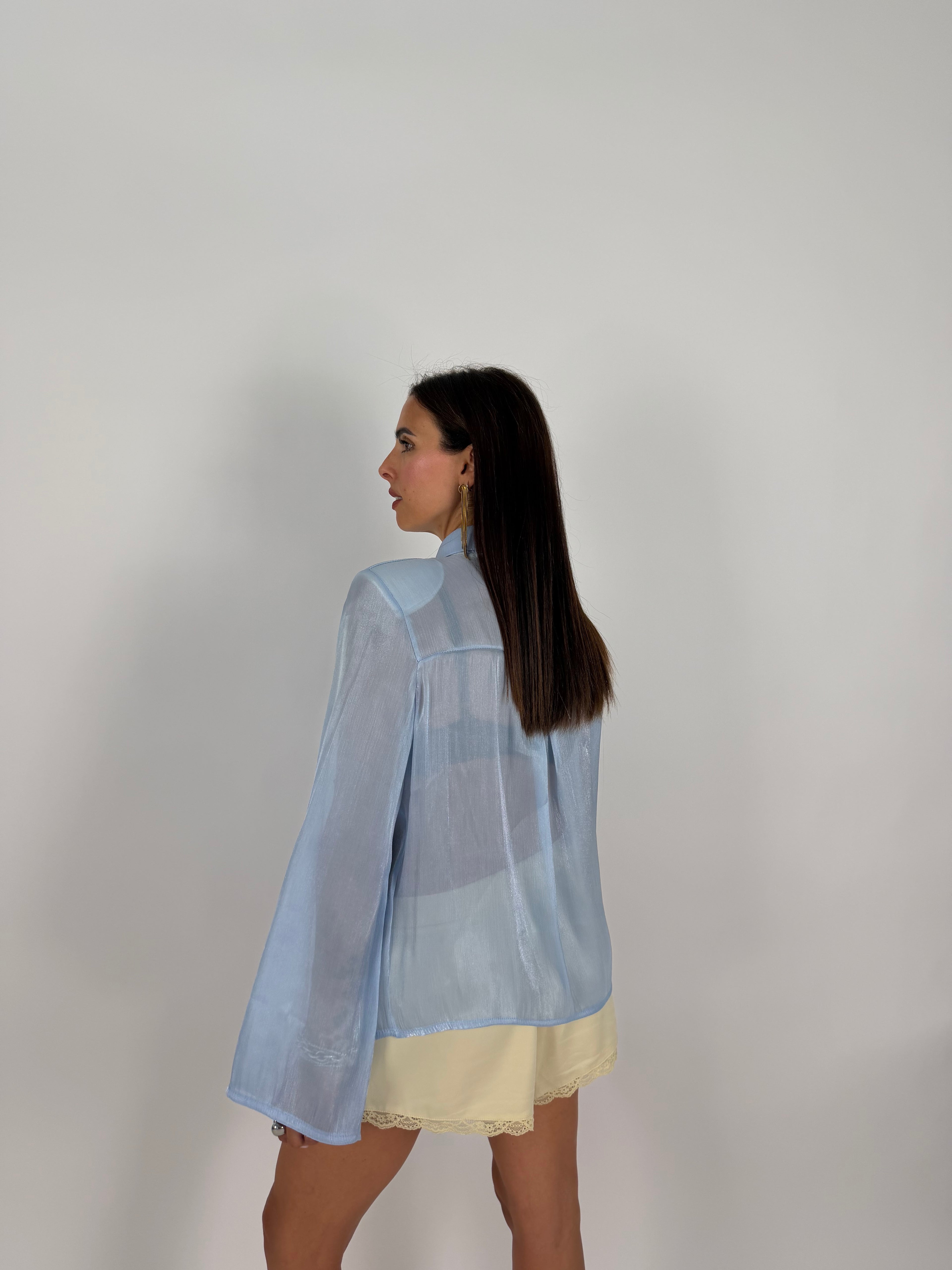 CAMICIA VOILE AZZURRA