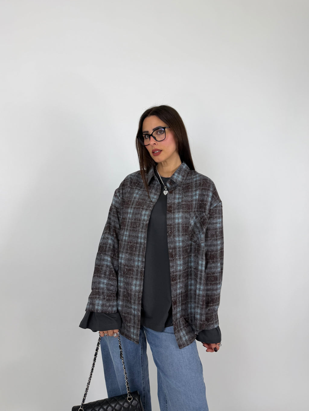 CAMICIA CHECK&SHIMMER