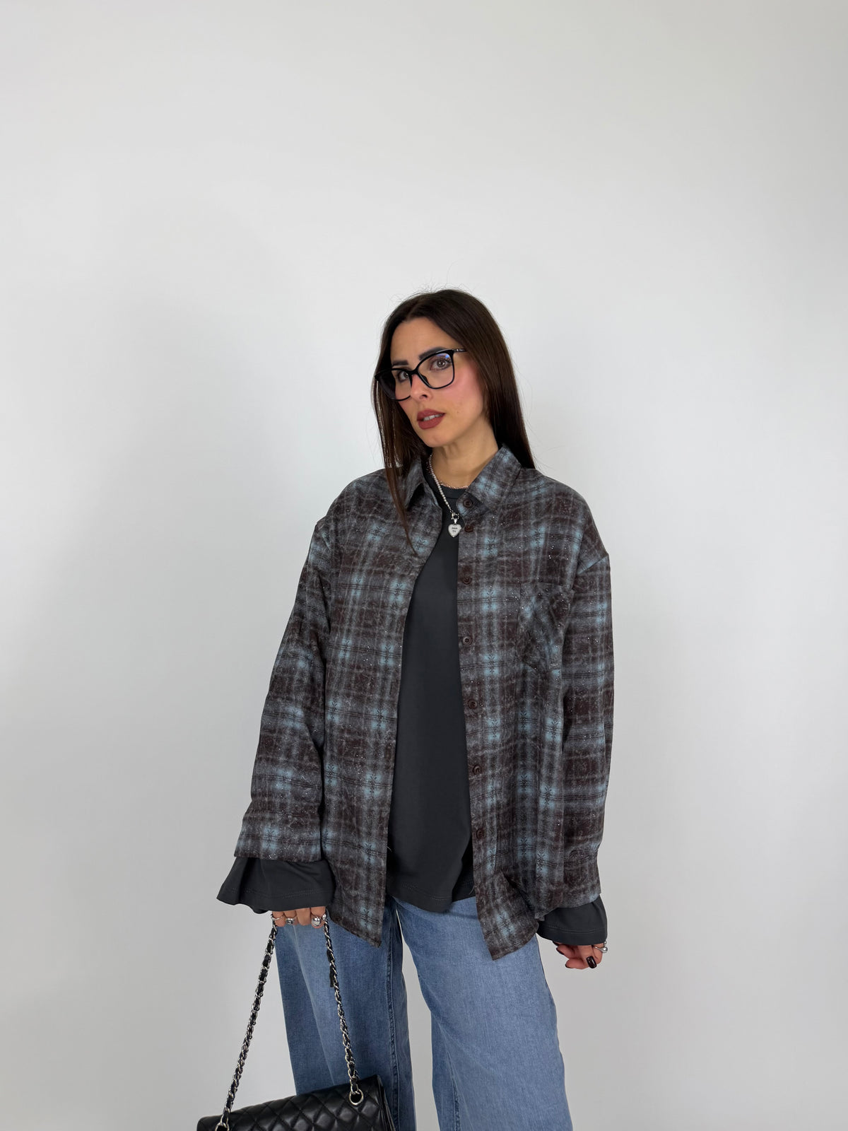 CAMICIA CHECK&SHIMMER