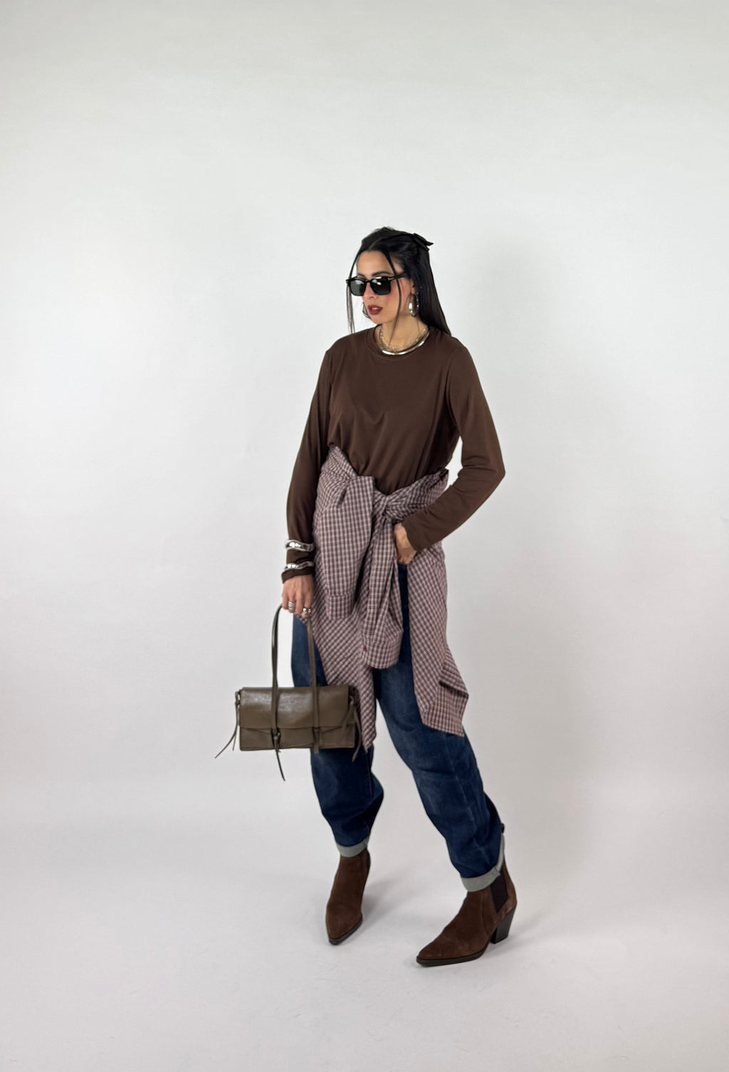 MAGLIA SPOKE CHOCO
