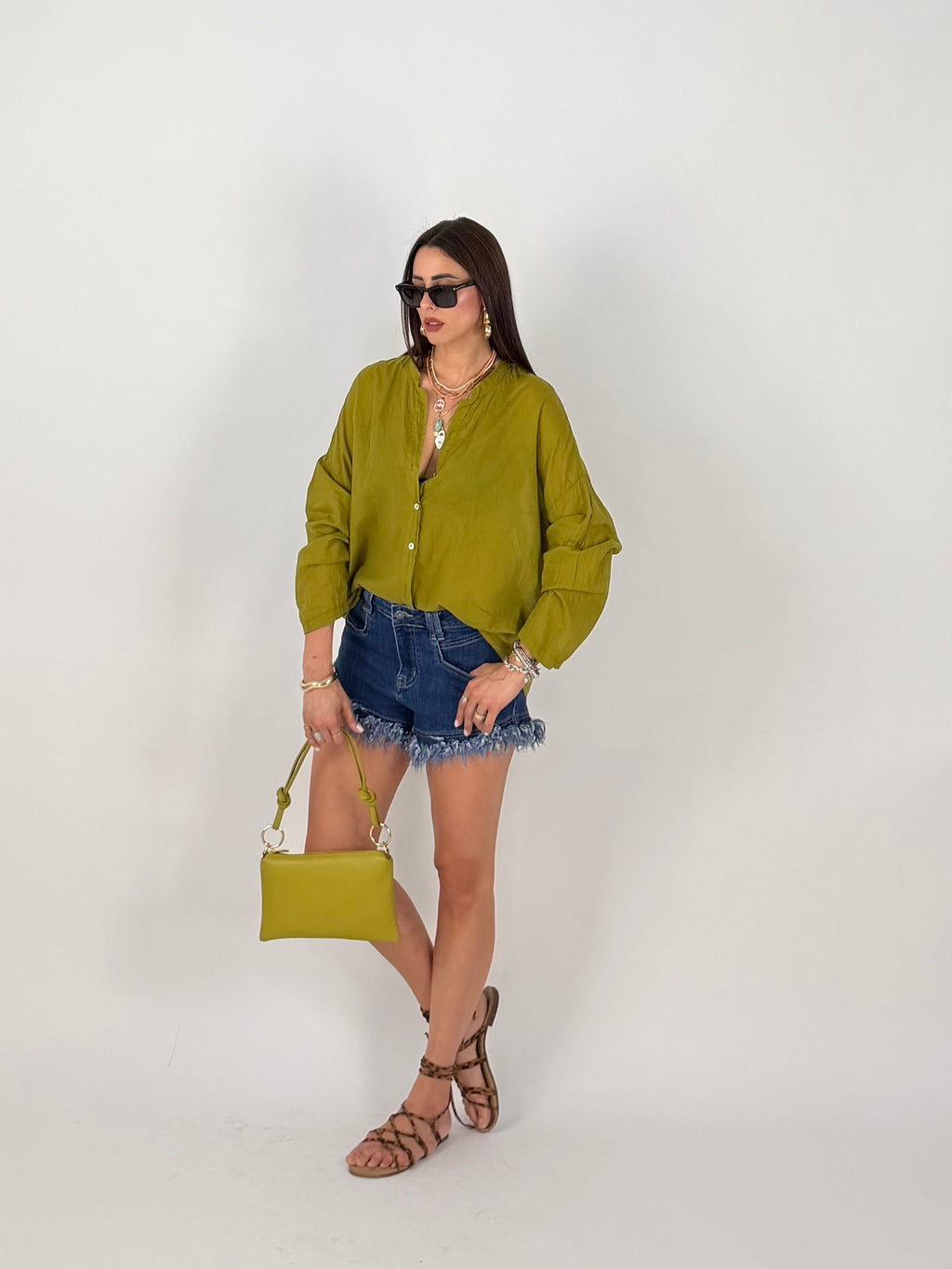 VEIL SHIRT OLIVA