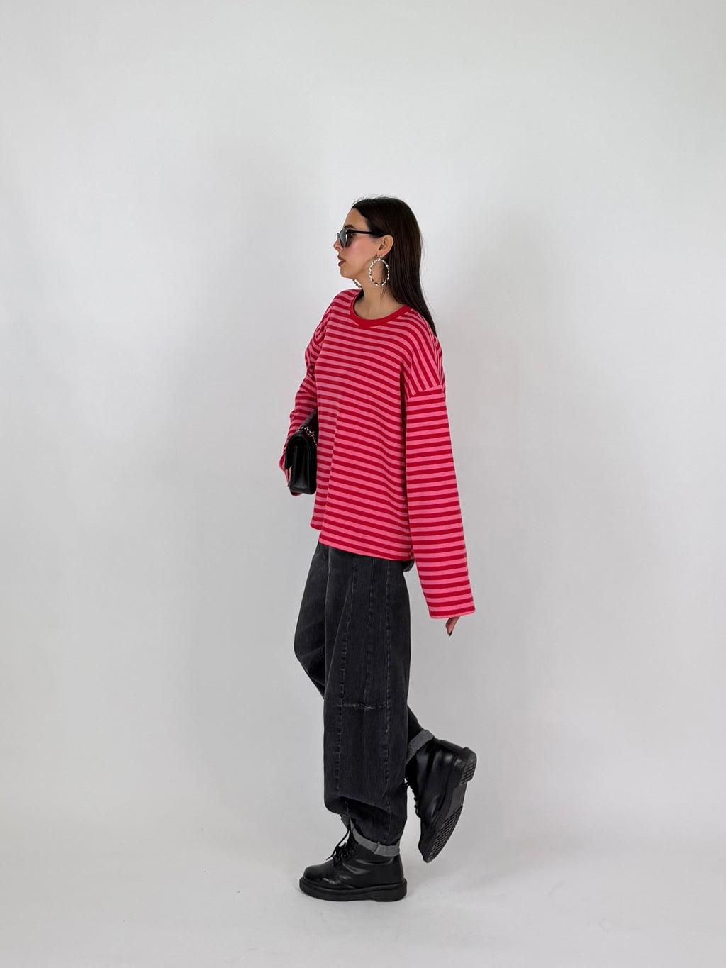 MAGLIA STRIPES PINK