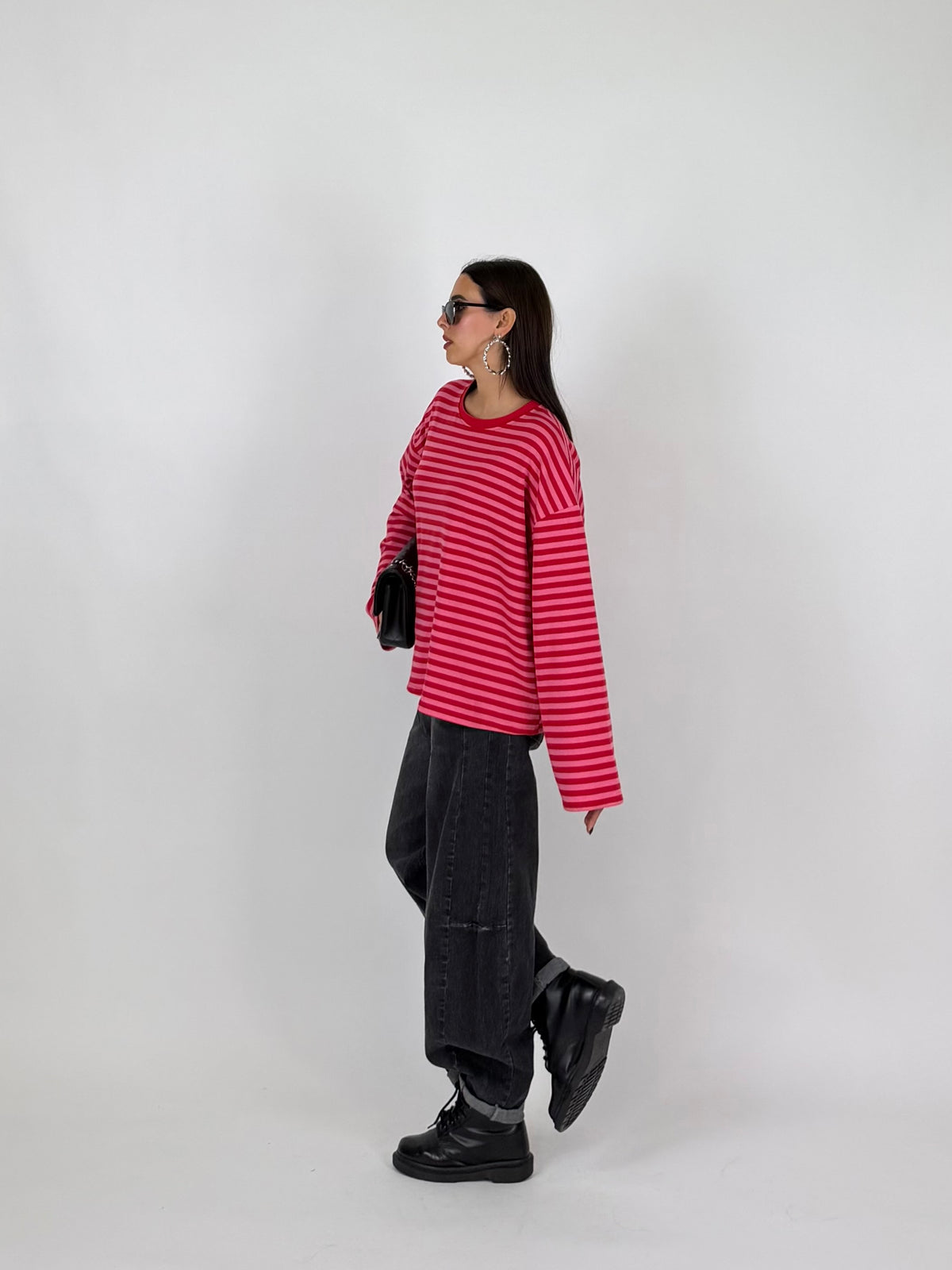 MAGLIA STRIPES PINK