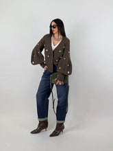 Carica l'immagine nel visualizzatore di Gallery, CARDIGAN DIAMOND DUSTY BROWN
