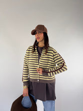 Carica l&#39;immagine nel visualizzatore di Gallery, CARDIGAN STRIPES GIALLO
