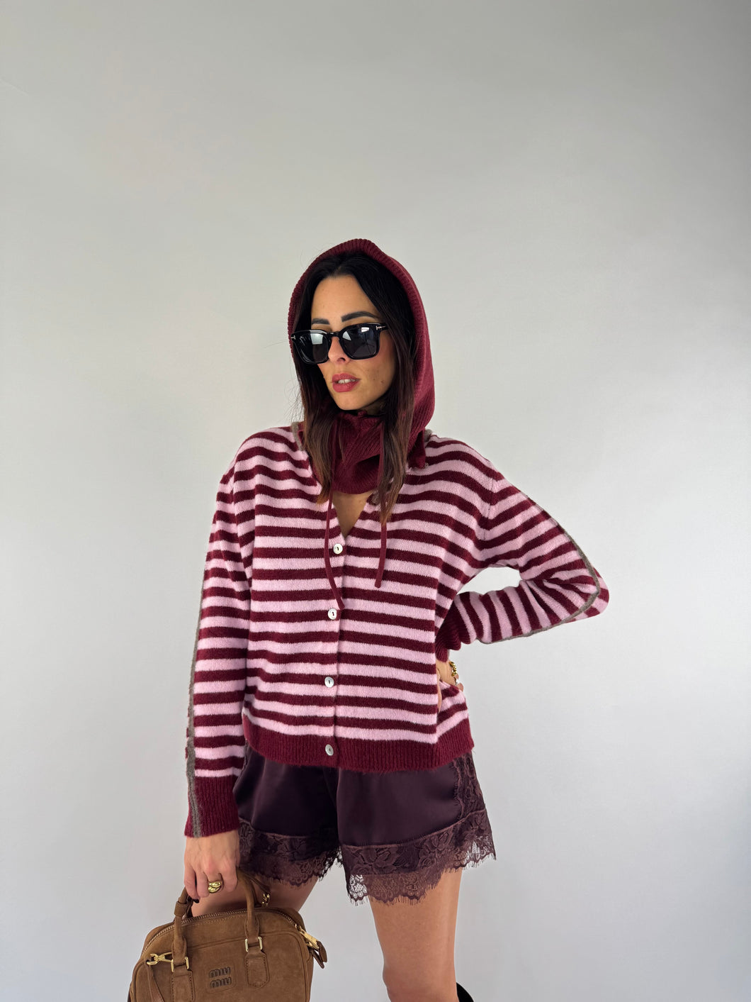 CARDIGAN STRIPES ROSA