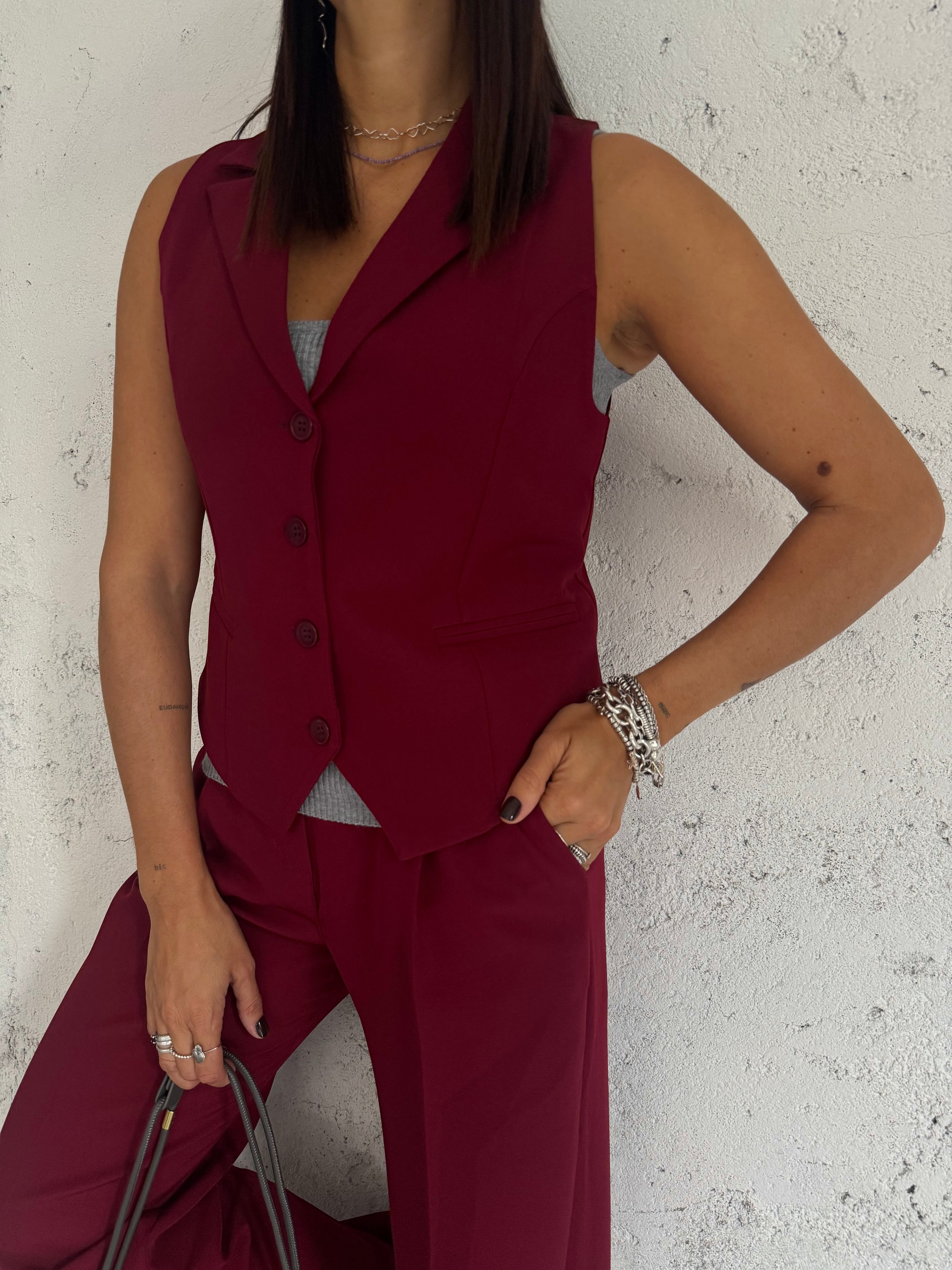 GILET BORDEAUX