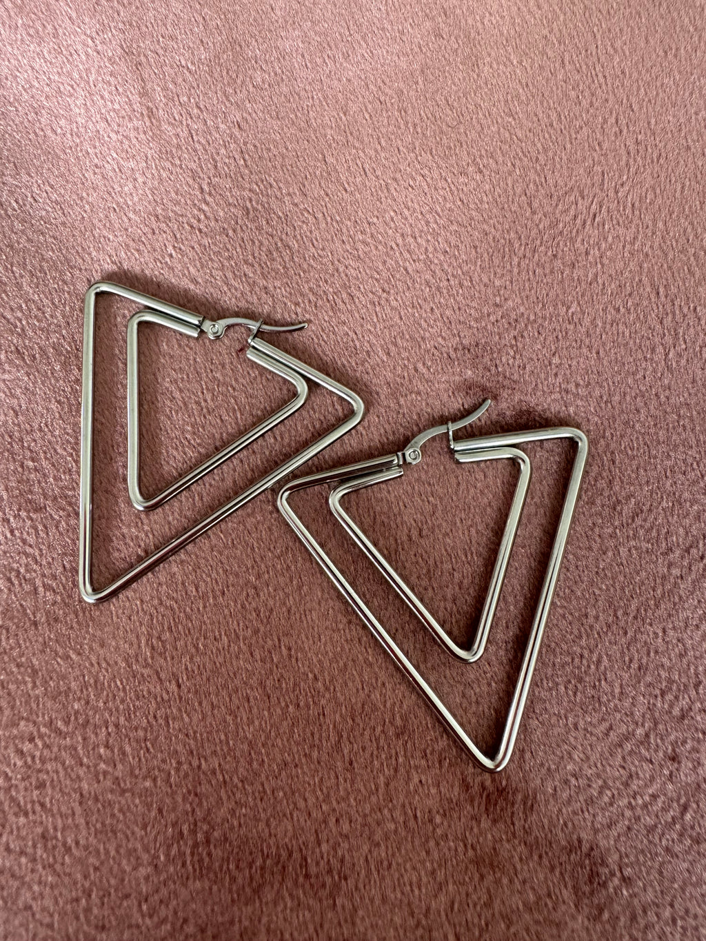 Orecchini double triangle