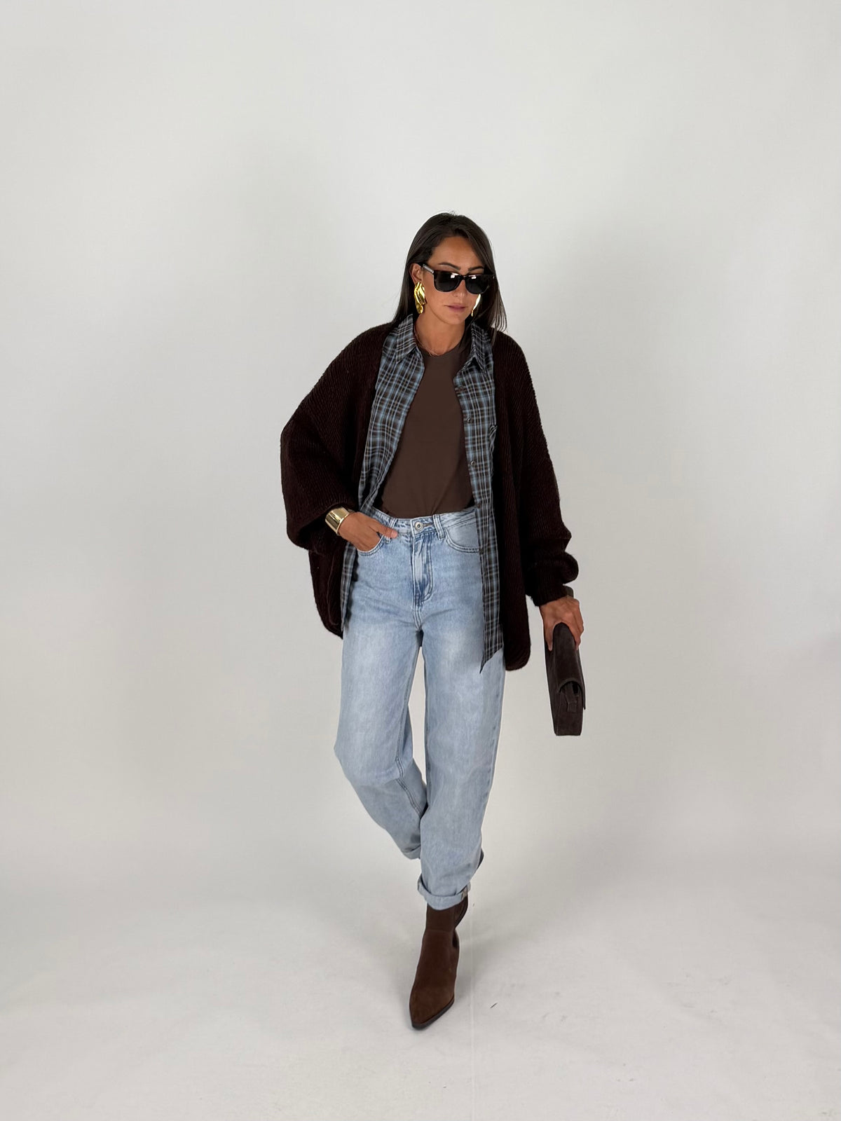 MAXI CARDIGAN CACAO