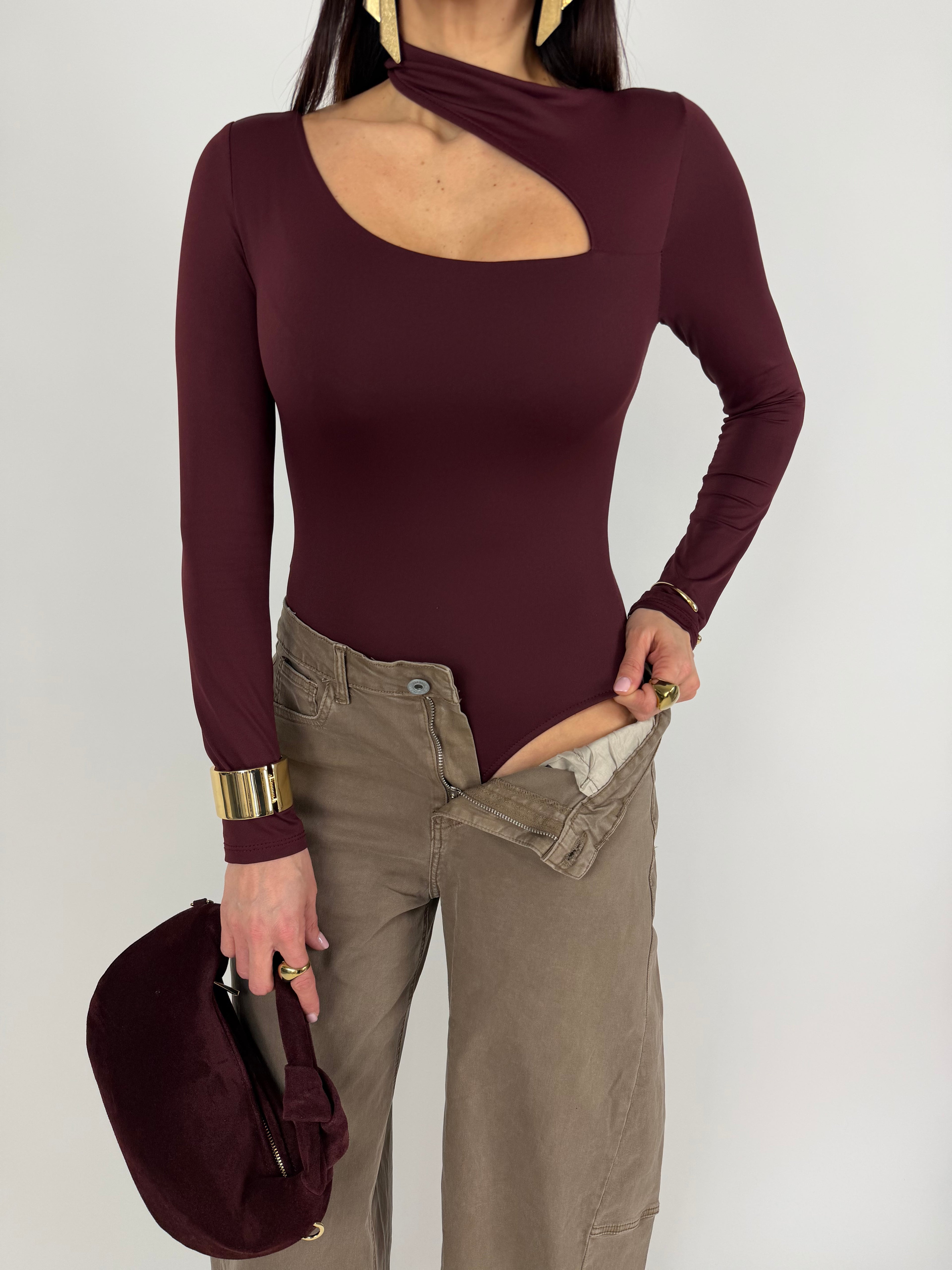BODY HOLE NECK MARSALA