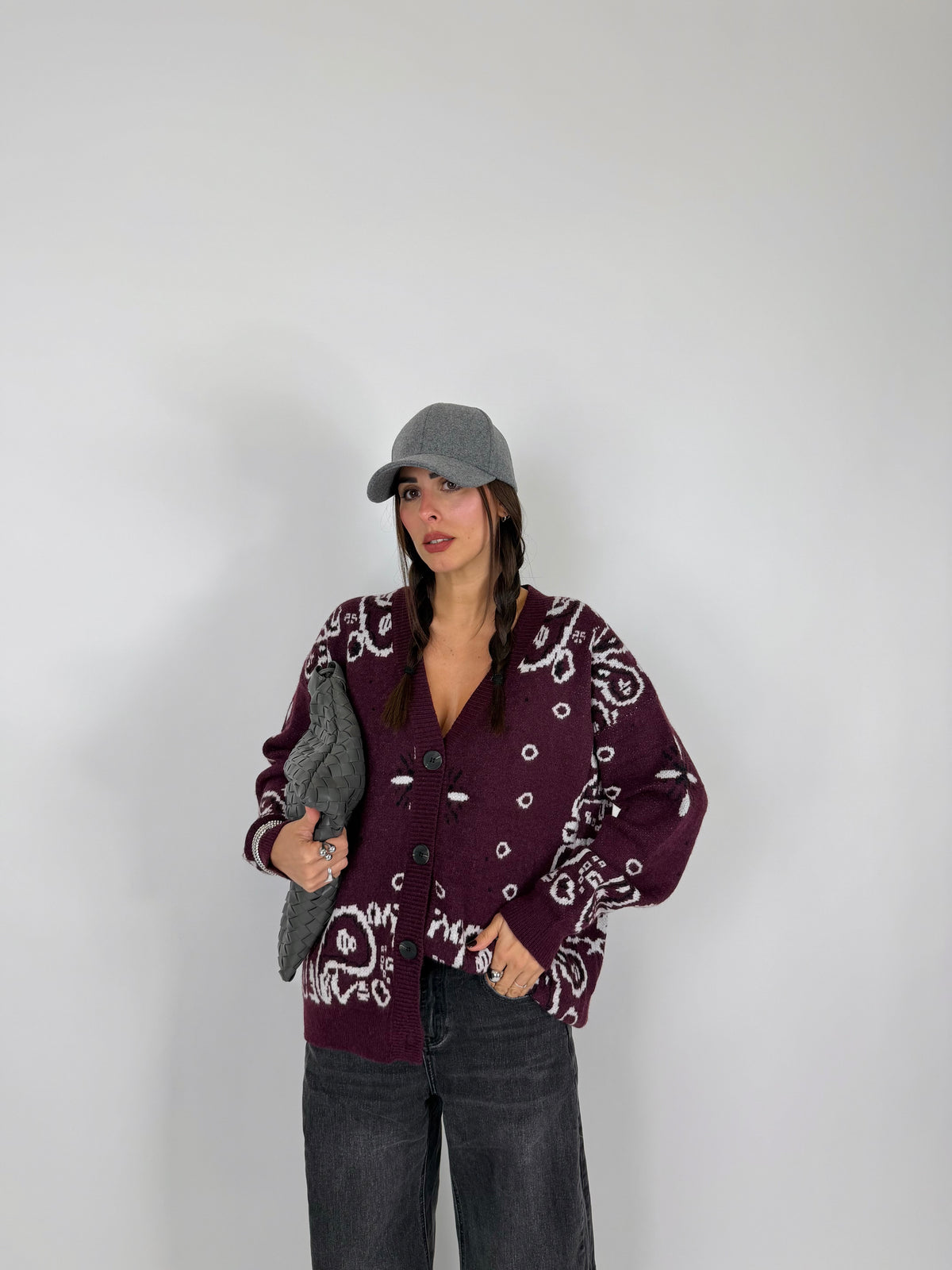 CARDIGAN BANDANA VINACCIA