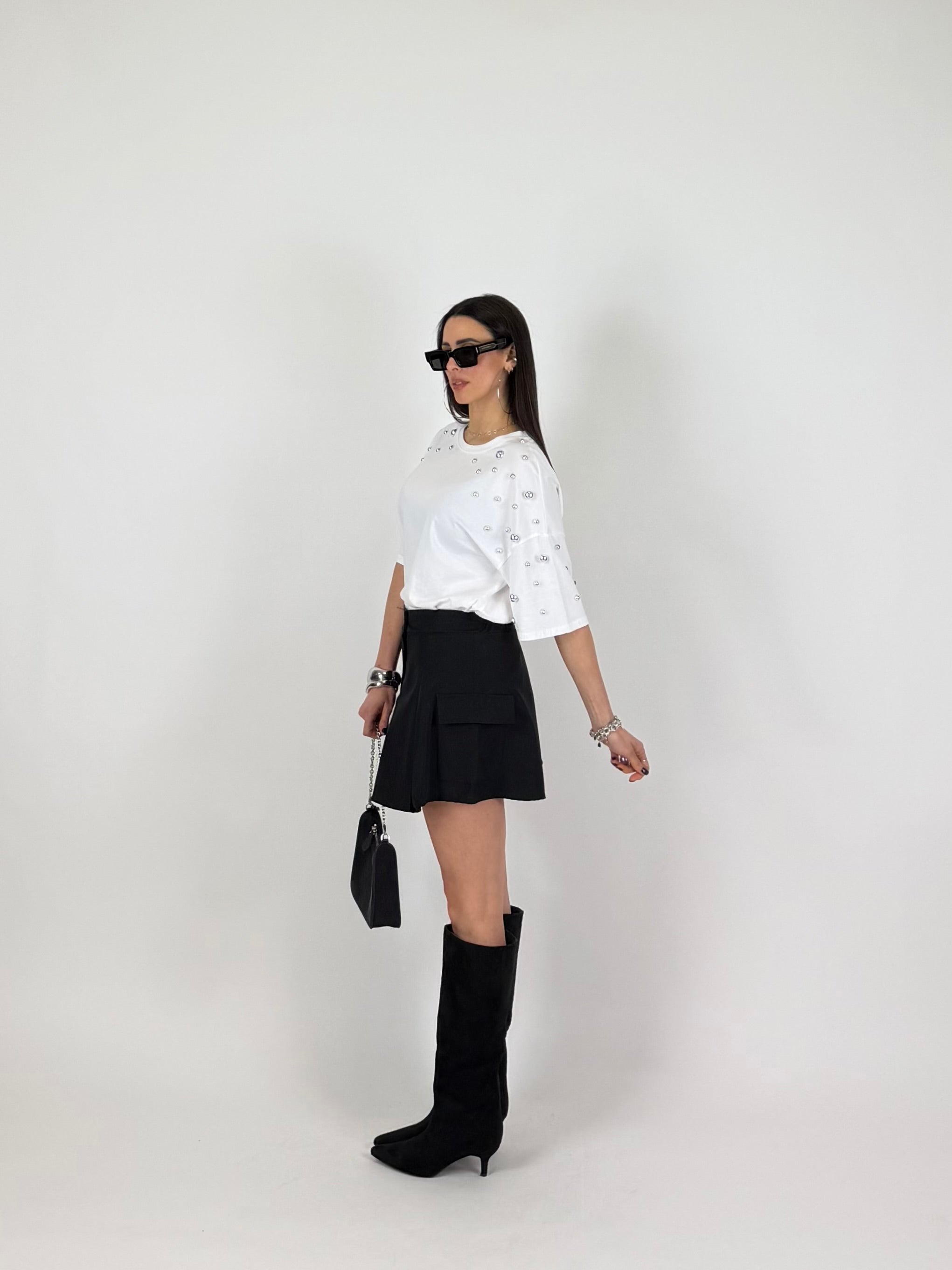 POCKET SKIRT NERA