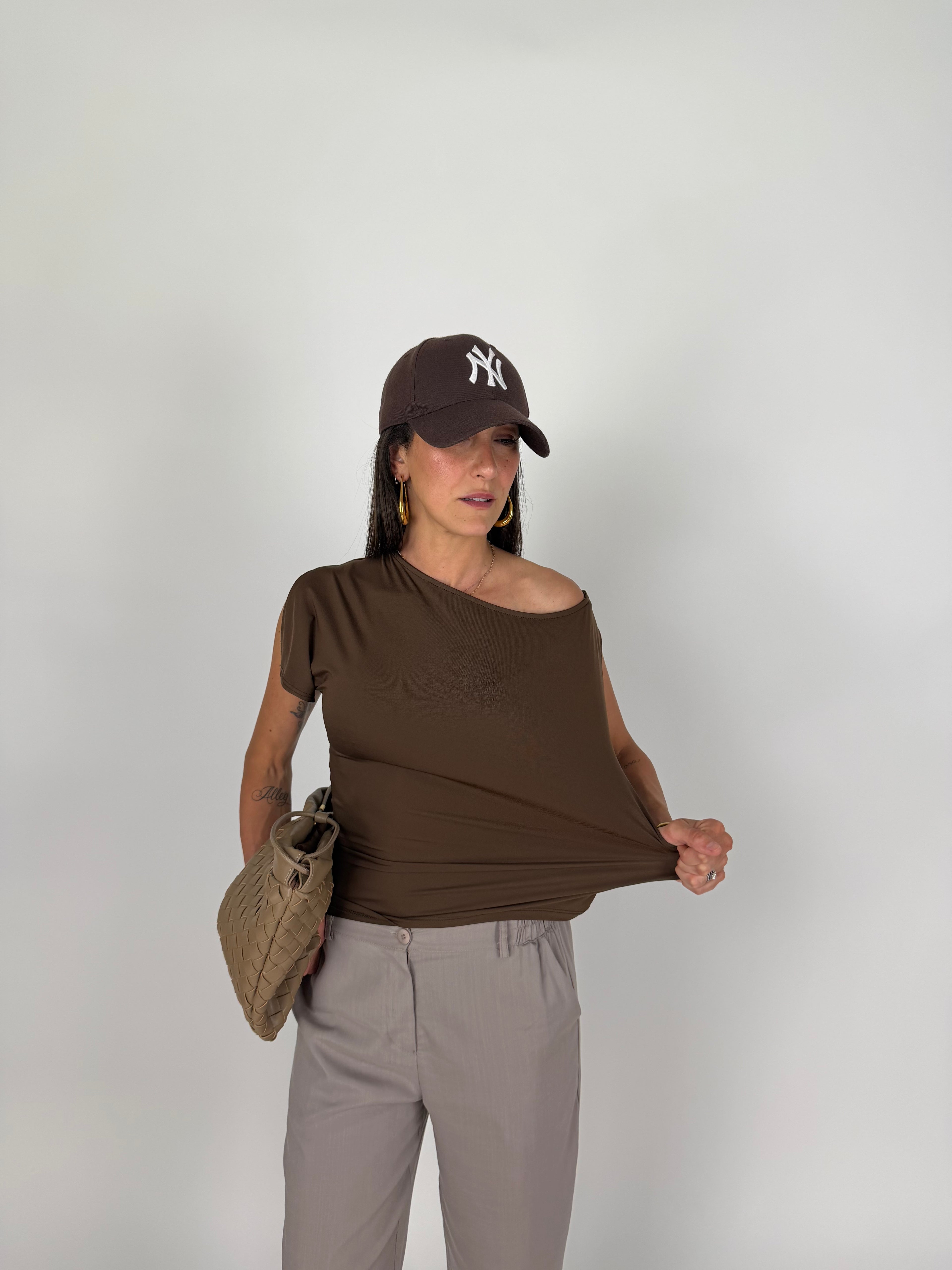 MAGLIA TRAPEZIO CHOCO
