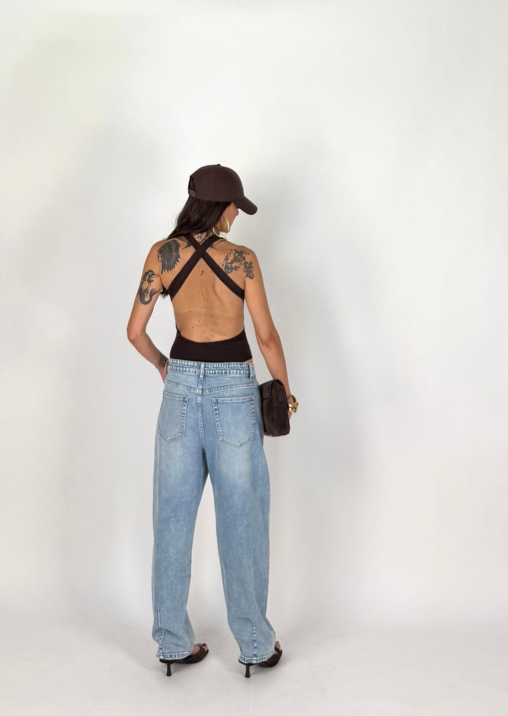 BODY CROSS BACK MOKA