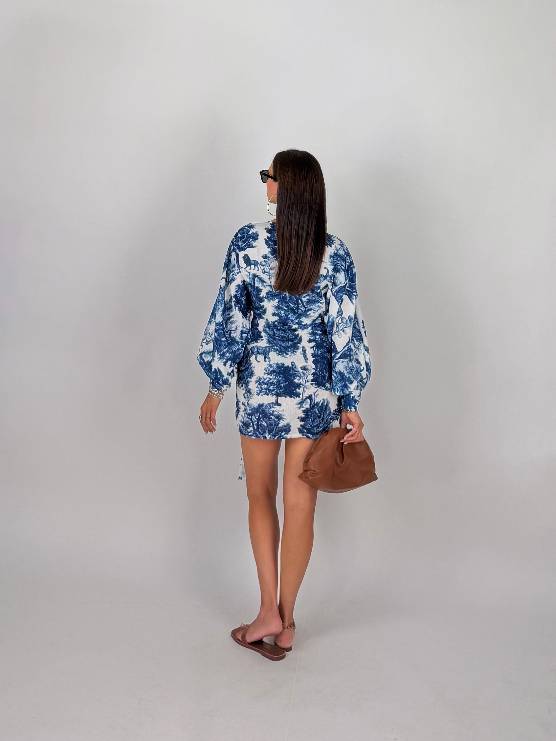 PAREO DRESS BLU