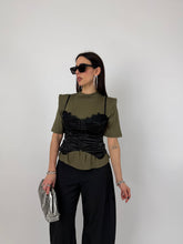 Carica l'immagine nel visualizzatore di Gallery, MAGLIA NECKSHOL OLIVA
