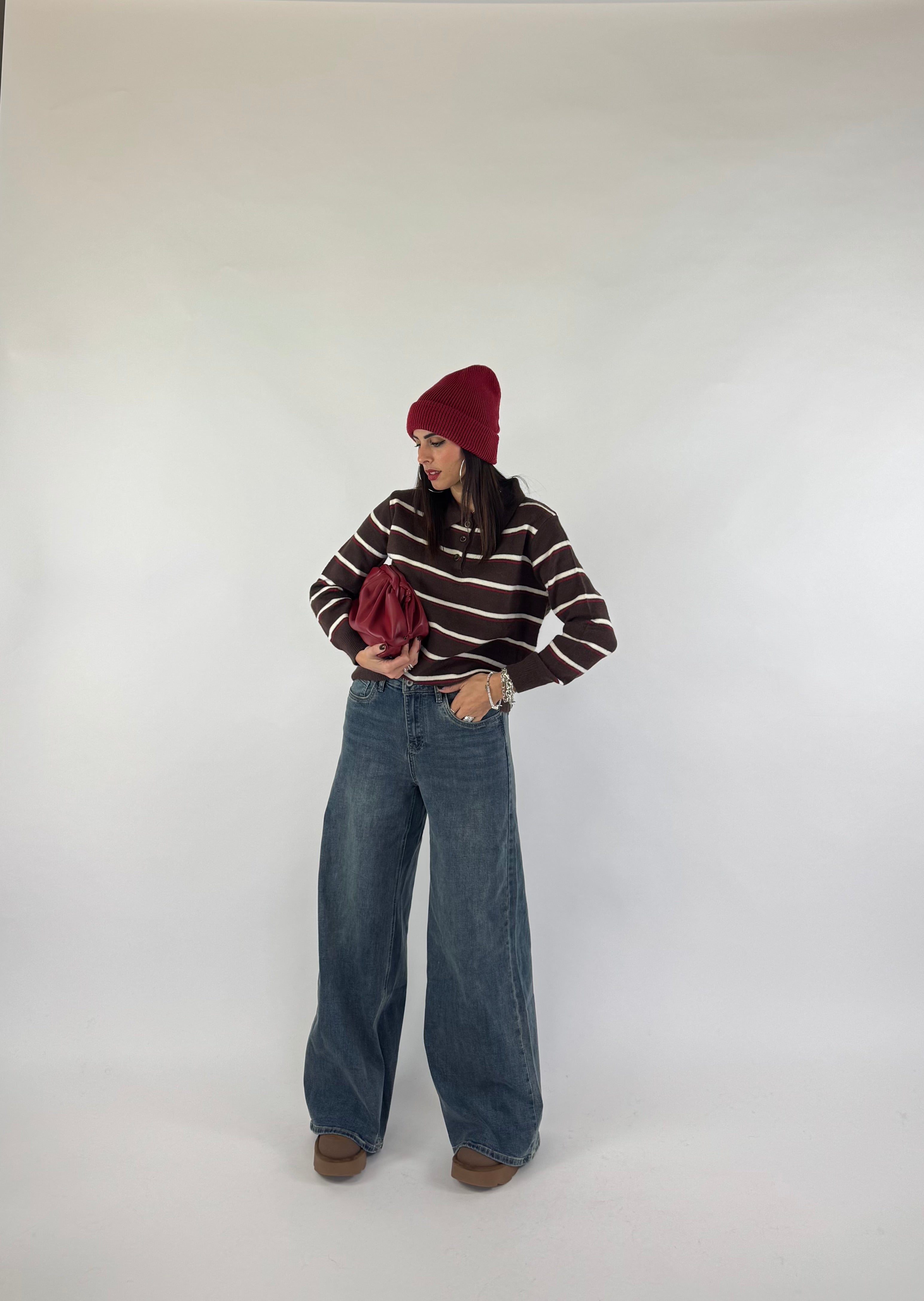 JEANS CLEAN PALAZZO