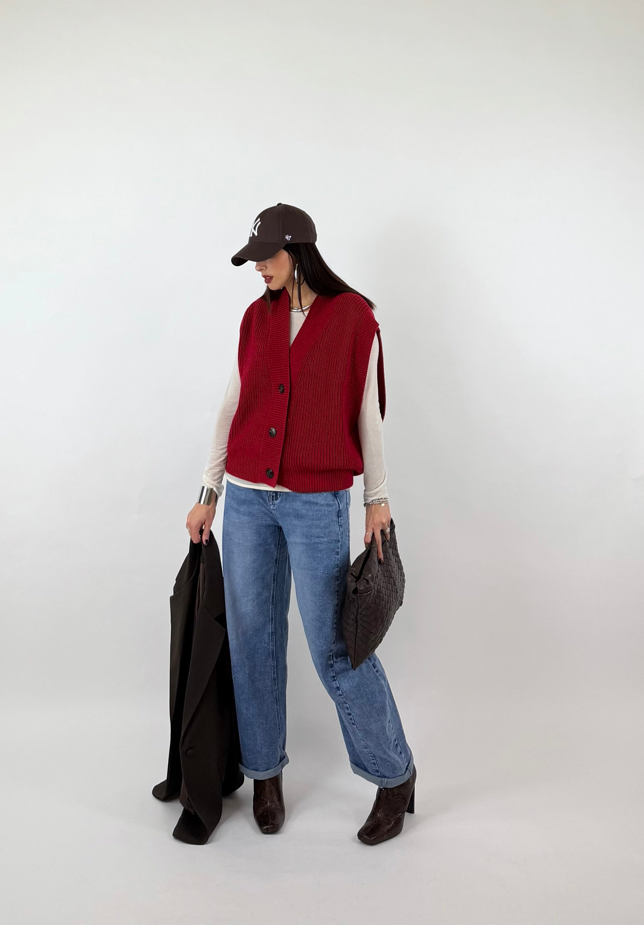 GILET FLOW ROSSO