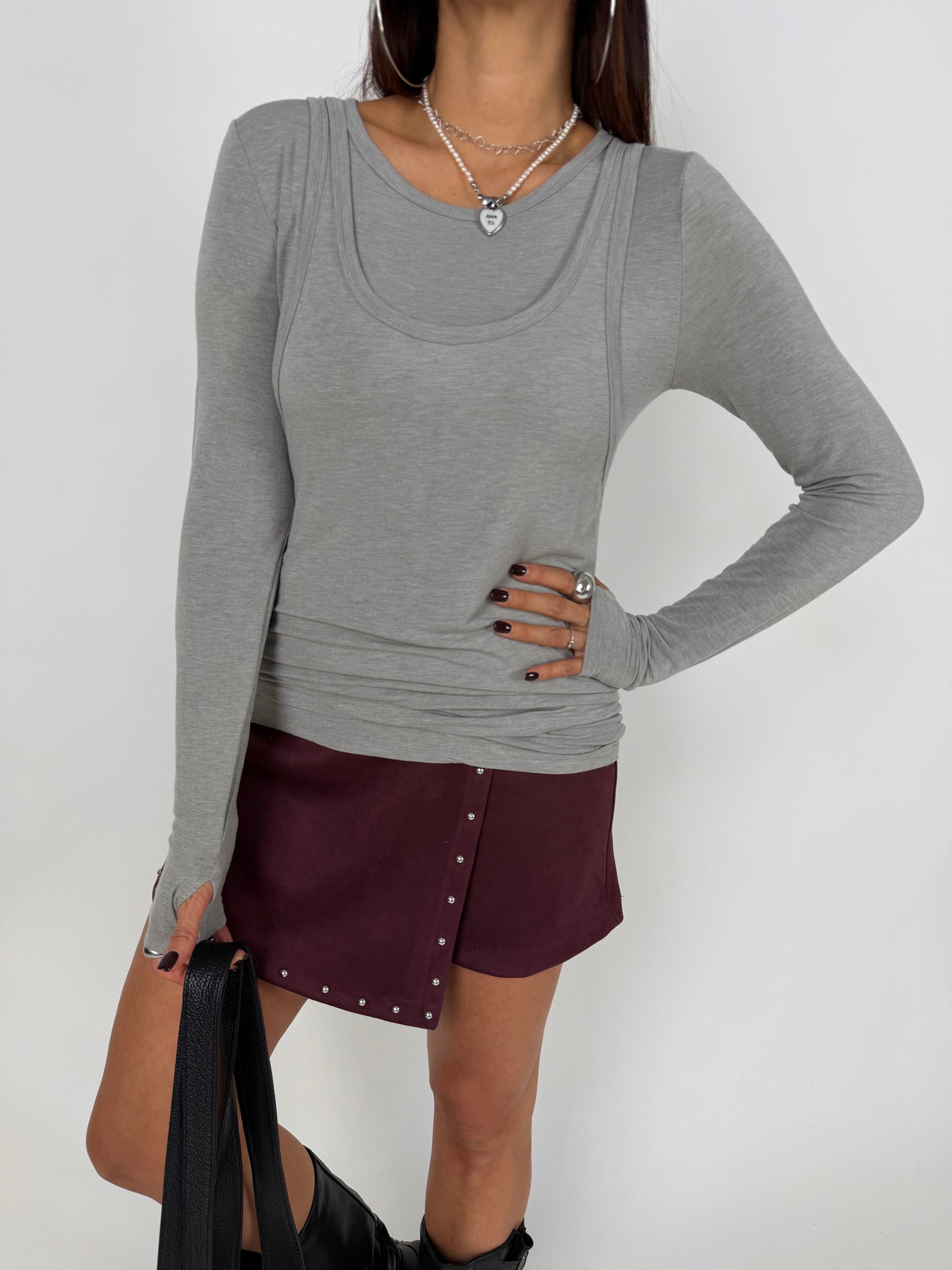 MAGLIA DOUBLE PERLA