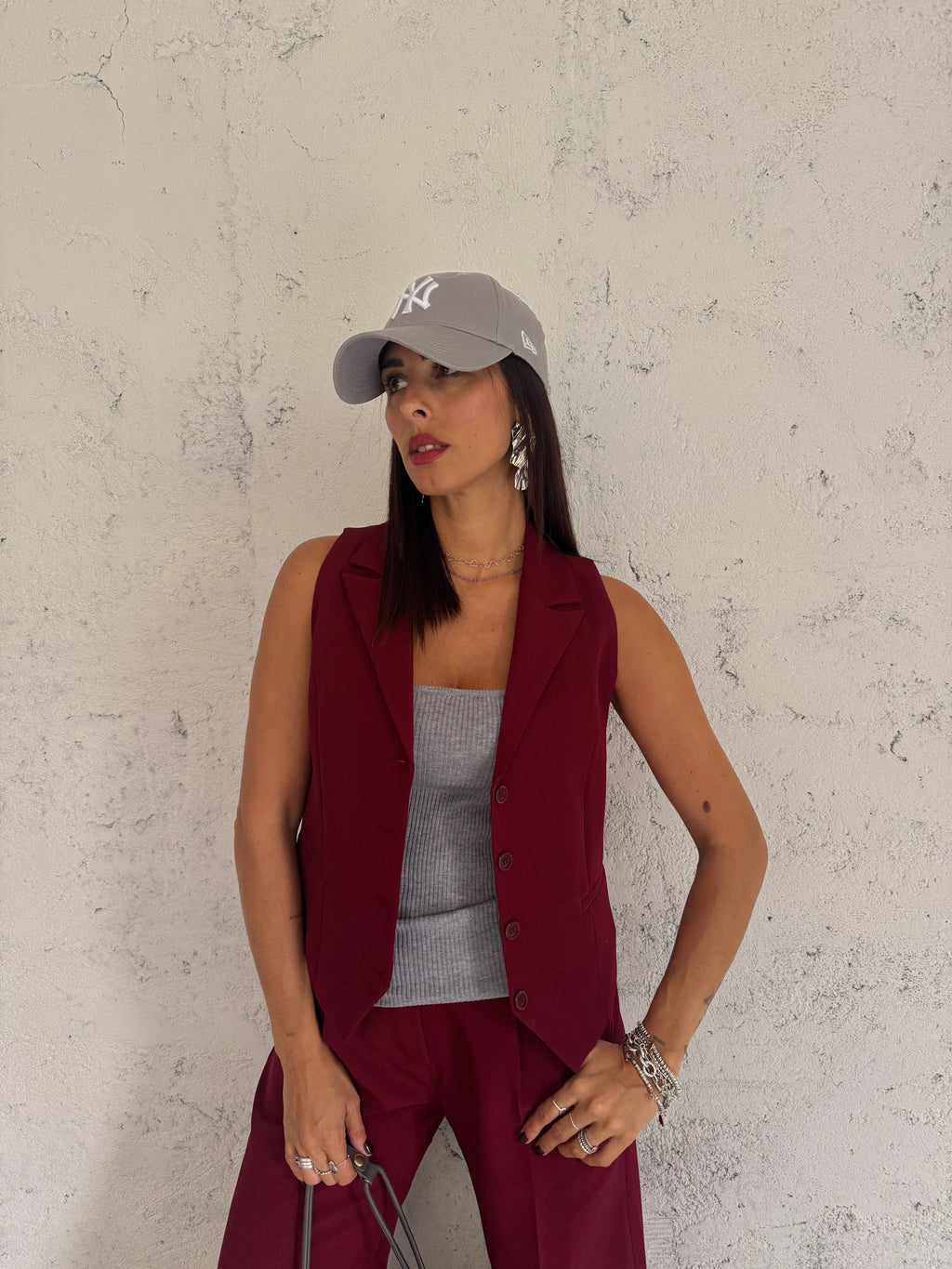 GILET BORDEAUX