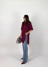 Carica l'immagine nel visualizzatore di Gallery, T-SHIRT DRESS BORDEAUX
