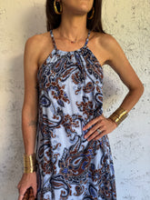Carica l&#39;immagine nel visualizzatore di Gallery, DRESS BLU PAISLEY
