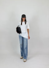 Carica l'immagine nel visualizzatore di Gallery, T-SHIRT LOW LACE BIANCA
