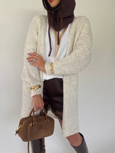 Carica l&#39;immagine nel visualizzatore di Gallery, CARDIGAN LUNGO AVORIO
