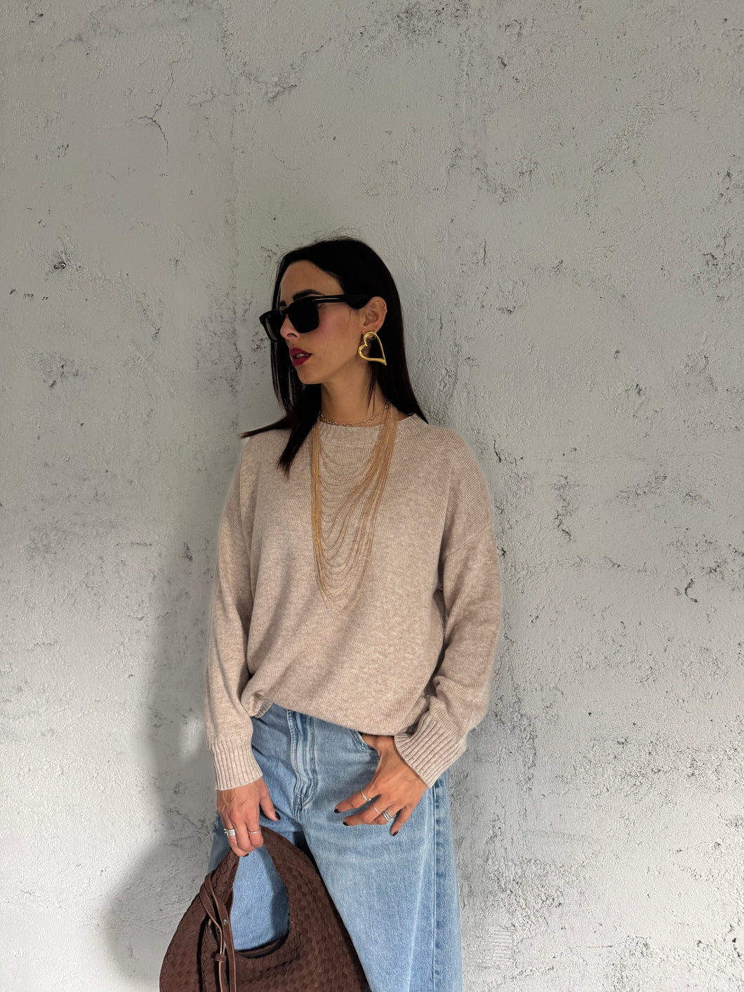 PULL SILK SABBIA