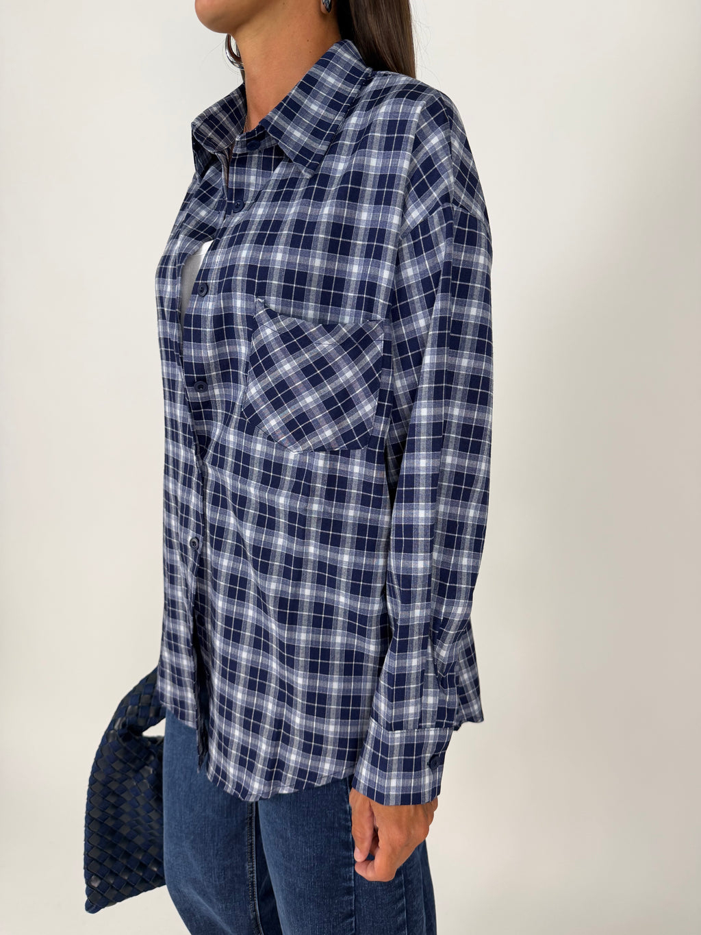 CAMICIA CHECK BLU