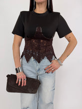 Carica l'immagine nel visualizzatore di Gallery, T-SHIRT CORPETTO MOKA
