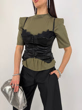 Carica l'immagine nel visualizzatore di Gallery, MAGLIA NECKSHOL OLIVA

