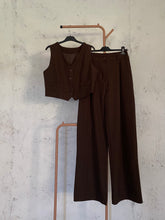 Carica l&#39;immagine nel visualizzatore di Gallery, COMPLETO BROWN STRIPES
