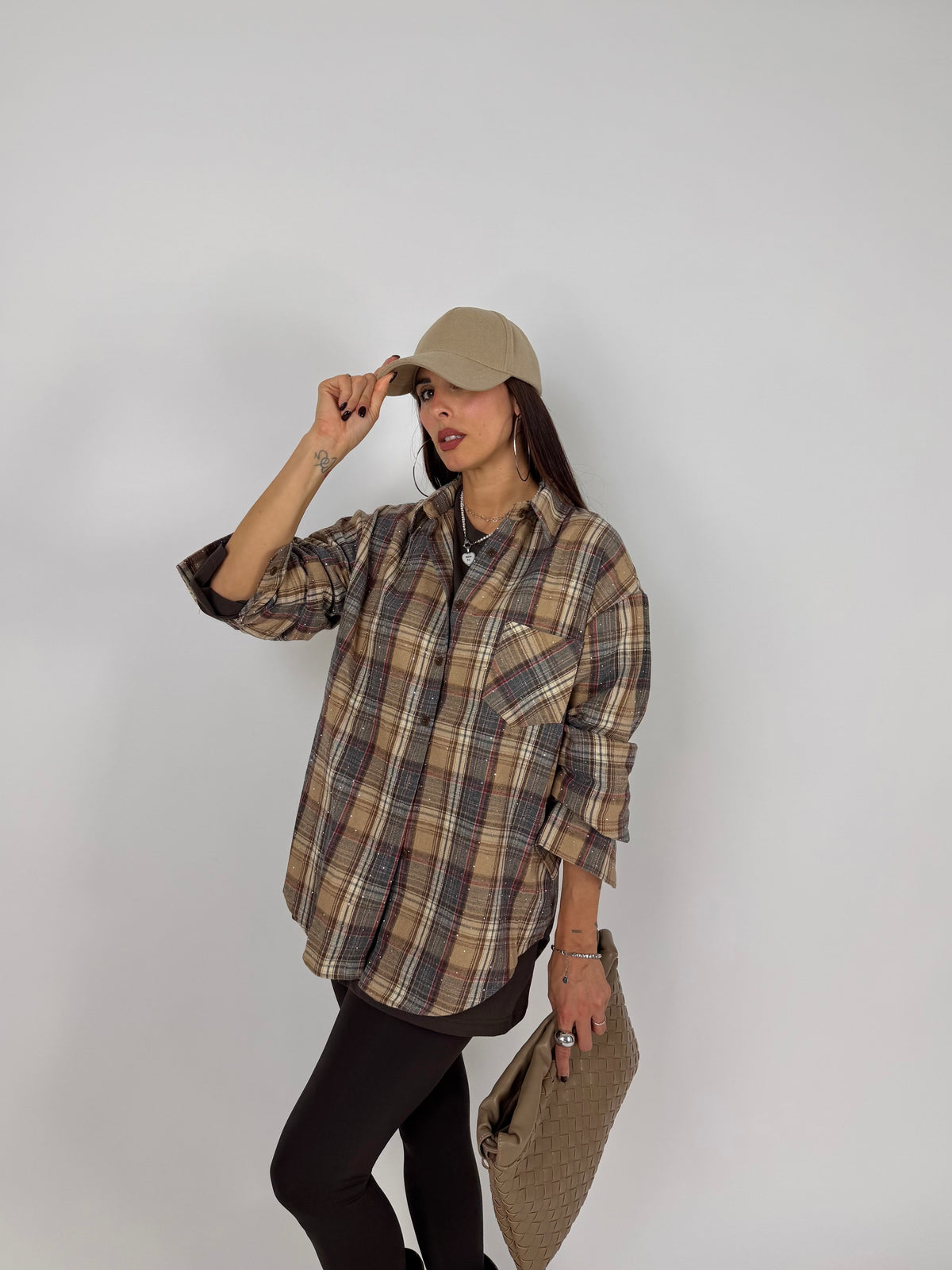CAMICIA CHECK STRASS