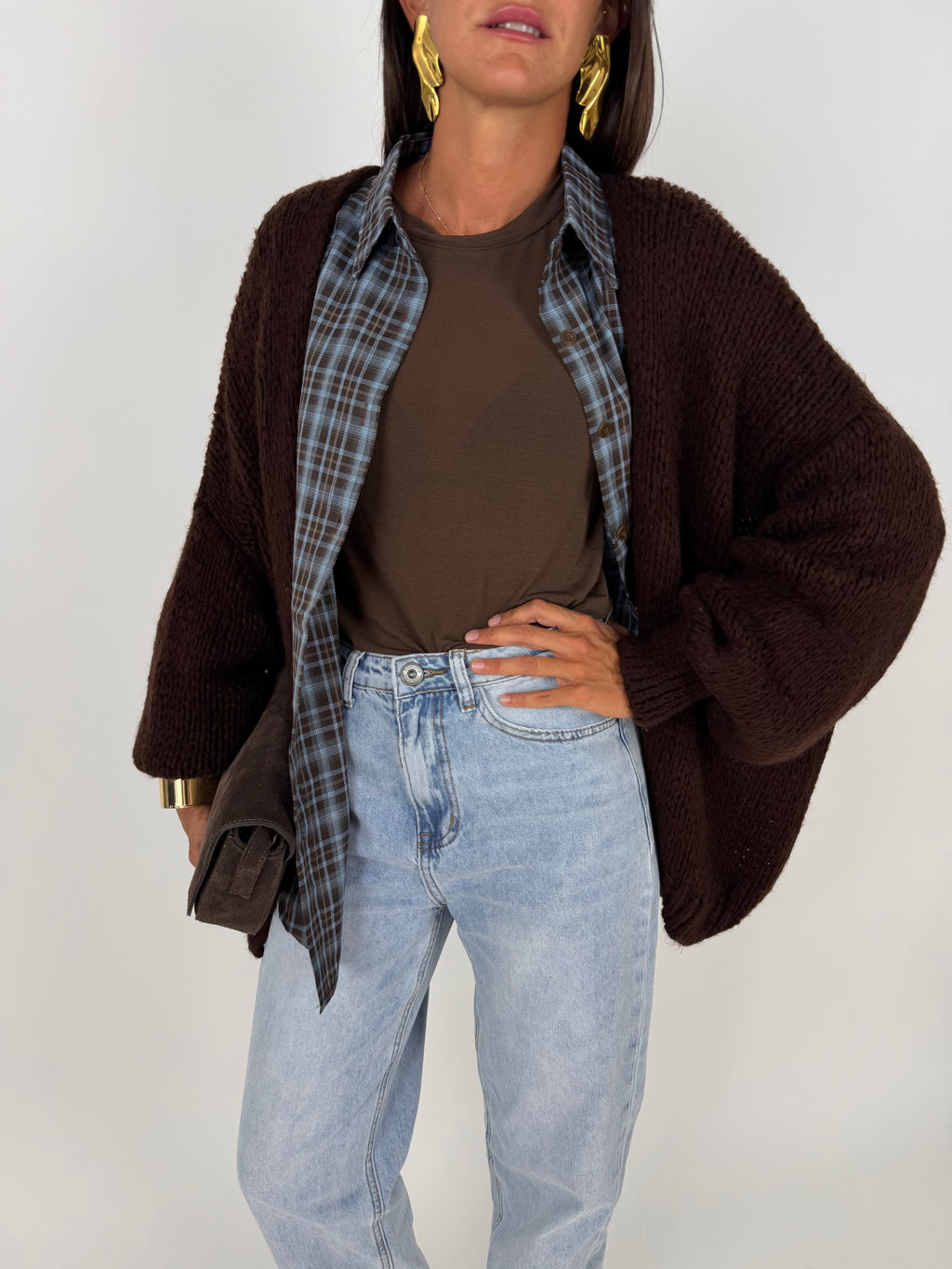 MAXI CARDIGAN CACAO