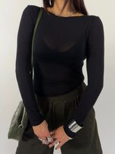 Carica l&#39;immagine nel visualizzatore di Gallery, MAGLIA VELO NERA
