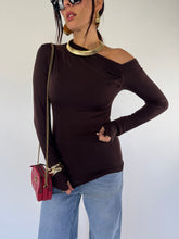 Carica l&#39;immagine nel visualizzatore di Gallery, MAGLIA CUT CACAO
