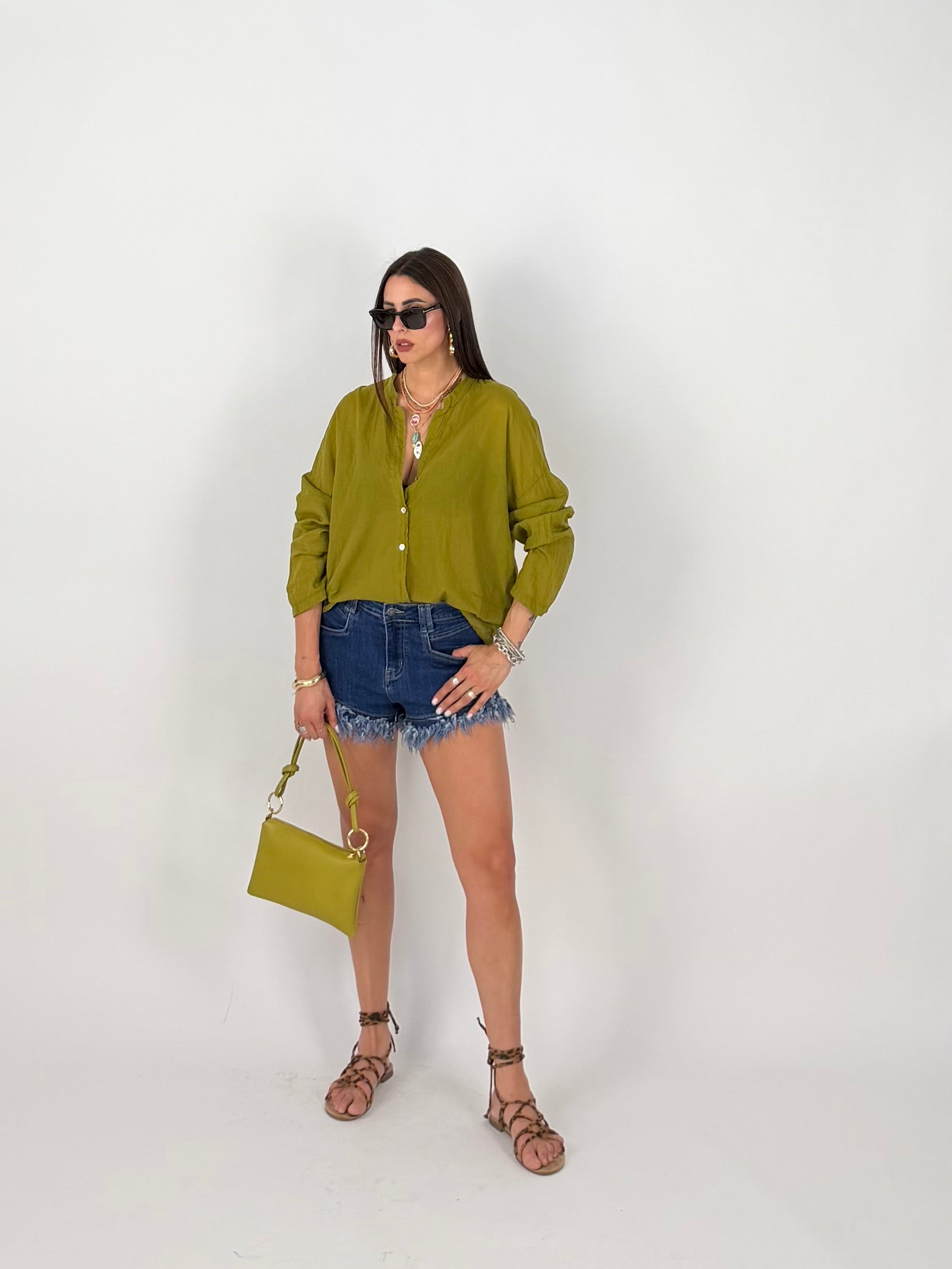 VEIL SHIRT OLIVA