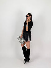 Carica l'immagine nel visualizzatore di Gallery, T-SHIRT LOW LACE NERA
